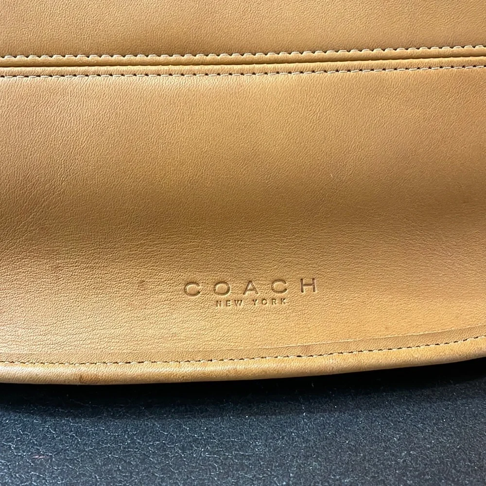 Coach Tan Leather Shoulder Bag - Picture 6 of 16